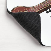 Sitar-Cartoon-Abbildung Mousepad (Ecke)