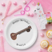 Sitar-Cartoon-Abbildung Pappteller (Party)