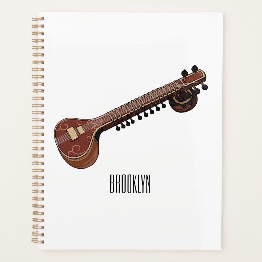 Sitar-Cartoon-Abbildung Planer (Vorderseite)