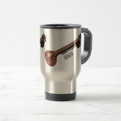 Sitar-Cartoon-Abbildung Reisebecher (VorderseiteRechts)