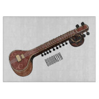 Sitar-Cartoon-Abbildung