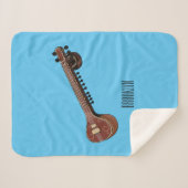 Sitar-Cartoon-Abbildung Sherpadecke (Vorderseite (Horizontal))