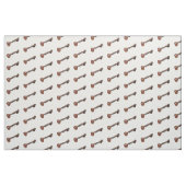 Sitar-Cartoon-Abbildung Stoff (Fat Quarter (45,7 x 55,9 cm))
