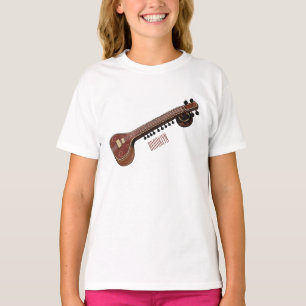Sitar-Cartoon-Abbildung T-Shirt