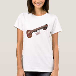 Sitar-Cartoon-Abbildung T-Shirt