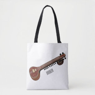 Sitar-Cartoon-Abbildung Tasche