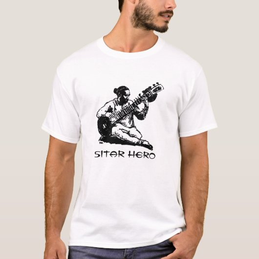 Sitar-Held T-Shirt (Vorderseite)