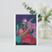 Sitar Postkarte (Stehend Vorderseite)