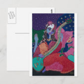 Sitar Postkarte (Vorne/Hinten)