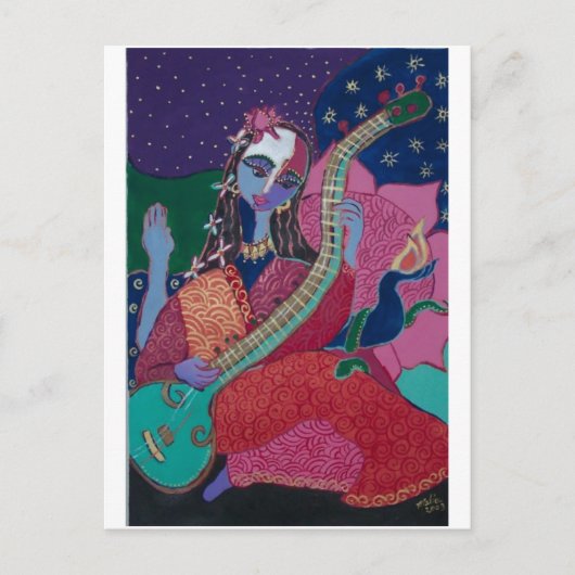 Sitar Postkarte (Vorderseite)