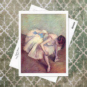Sitated Dancer Edgar Degas Postkarte