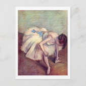 Sitated Dancer Edgar Degas Postkarte (Vorderseite)