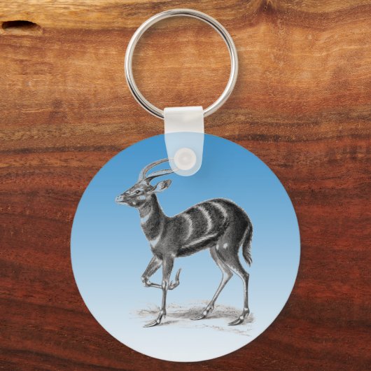 Sitatunga oder Marshbuck Schlüsselanhänger (Vorderseite)