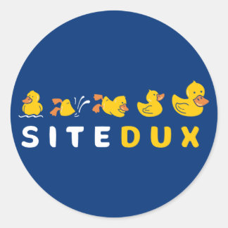 Sitedux Logo-Aufkleber Runder Aufkleber
