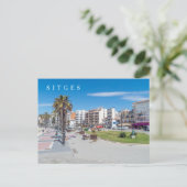 Sitges Stadtansicht Postkarte (Stehend Vorderseite)