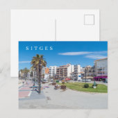 Sitges Stadtansicht Postkarte (Vorne/Hinten)