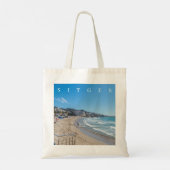 Sitges Strandblick Tasche (Rückseite)