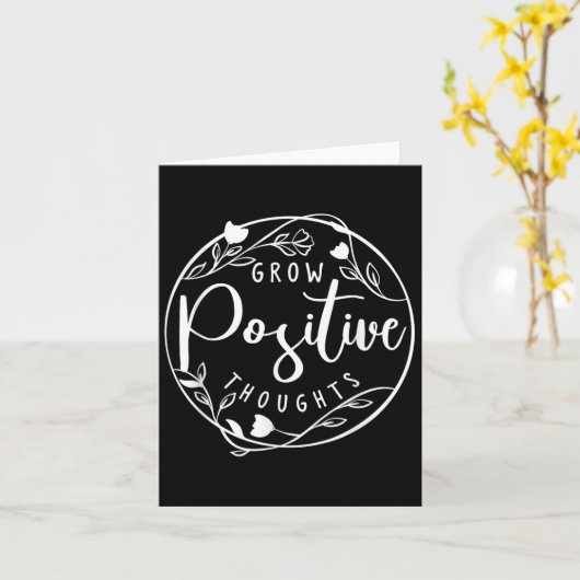 Sitive Affirmation And Sritual Or Grow Sitive Thou Karte (Gelbe Blume)