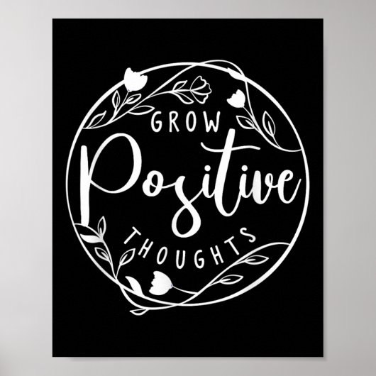 Sitive Affirmation And Sritual Or Grow Sitive Thou Poster (Vorne)