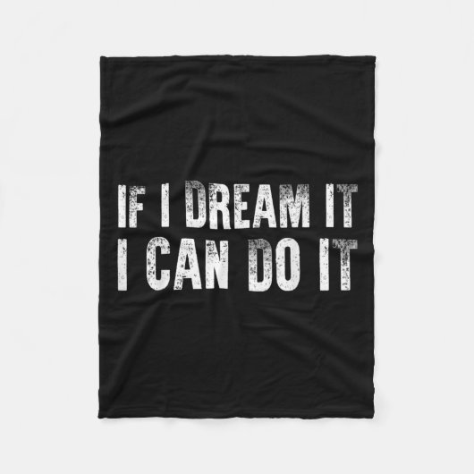 Sitive Affirmation Success Quote Men Women Teen Bo Fleecedecke (Vorderseite)