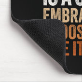 Sitive Message Retro Kindness Vintage Motivational Mousepad (Ecke)