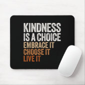 Sitive Message Retro Kindness Vintage Motivational Mousepad (Mit Mouse)