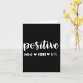 Sitive Mind Sitive Vibes Sitive Life Motivational Karte (Gelbe Blume)