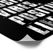 Sitive Mind Sitive Vibes Sitive Life Motivational  Poster (Ecke)