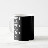 Sitive Mind Vibes Life Visualization Sitivity Moti Kaffeetasse (Vorderseite Links)