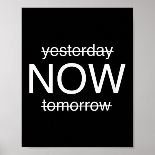 Sitive Mindset – Live In The Moment Motivational D Poster (Vorne)