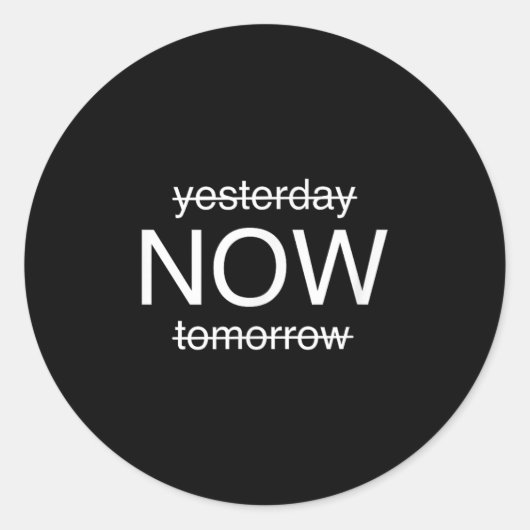 Sitive Mindset – Live In The Moment Motivational D Runder Aufkleber (Vorderseite)