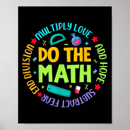 Sitive Quote Insring Slogan Love Hope Fear Do The  Poster (Vorne)