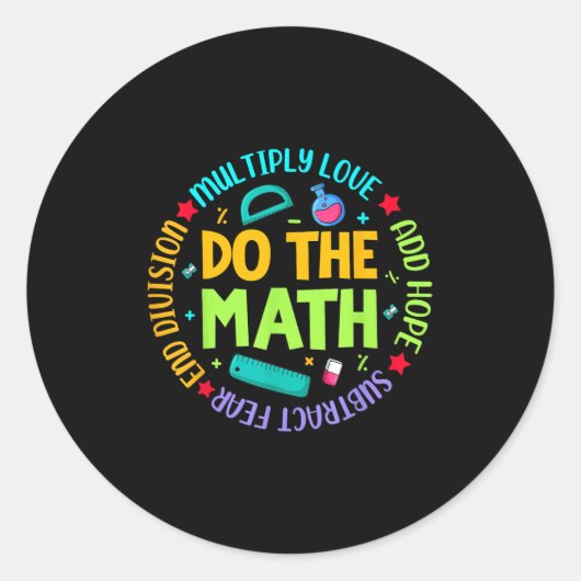 Sitive Quote Insring Slogan Love Hope Fear Do The Runder Aufkleber (Vorderseite)