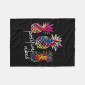 Sitive Vibe Ne Transfer Day Infertility Ivf Tie Dy Fleecedecke (Vorderseite (Horizontal))