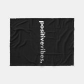 Sitive Vibes Motivational Encouraging Message Fun Fleecedecke (Vorderseite (Horizontal))