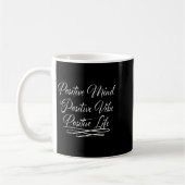 Sitives Mind Sitive Vibe Sitive Life Motivation Qu Kaffeetasse (Links)