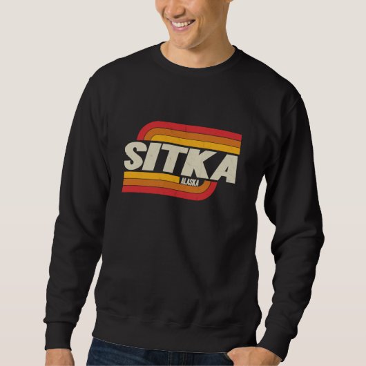 Sitka AK Vintage-Andenken Sweatshirt (Vorderseite)