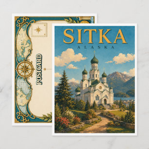 Sitka Alaska Kathedrale GeoSaga Postkarte