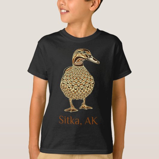 Sitka Alaska Mallard Duck Bird Lover Native Americ T-Shirt (Vorderseite)