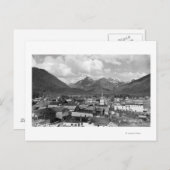 Sitka, Alaska mit drei Schwestern im Hintergrund Postkarte (Vorne/Hinten)