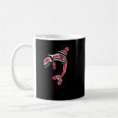 Sitka Alaska Native Amerikanische Ureinwohner Orca Kaffeetasse (Links)