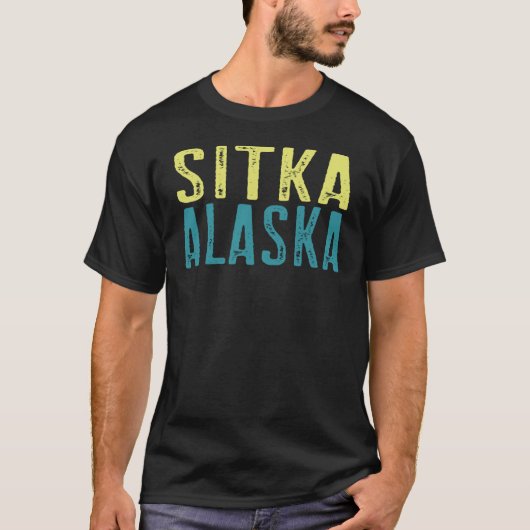Sitka Alaska Pazifikküste gestapelt T-Shirt (Vorderseite)