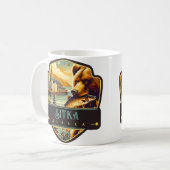 Sitka, Alaska | VINTAG Kaffeetasse (Vorderseite Links)