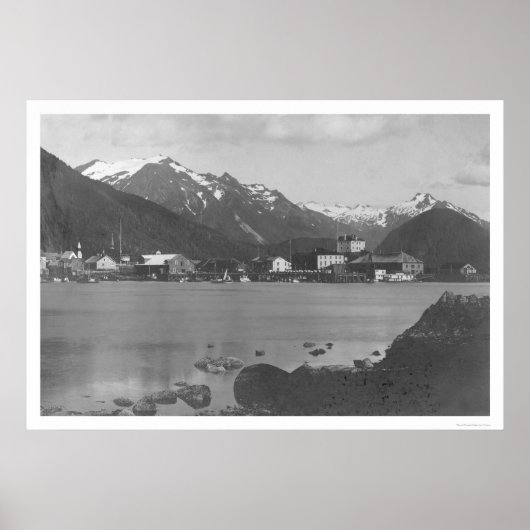 Sitka Harbor Alaska 1908 Poster (Vorne)
