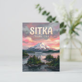 Sitka Sound Alaska Reise Postkarte (Stehend Vorderseite)