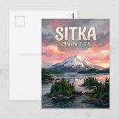 Sitka Sound Alaska Reise Postkarte (Vorne/Hinten)