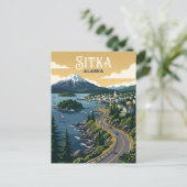 Sitka USA Postkarte (Stehend Vorderseite)