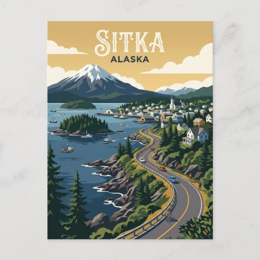 Sitka USA Postkarte (Vorderseite)