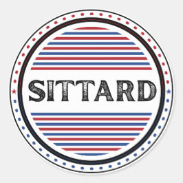 Sittard City Pride Emblem – Niederländische Identi Runder Aufkleber