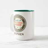 Sitte der Mitglieder des Stadtrates Zweifarbige Tasse (Vorderseite Links)